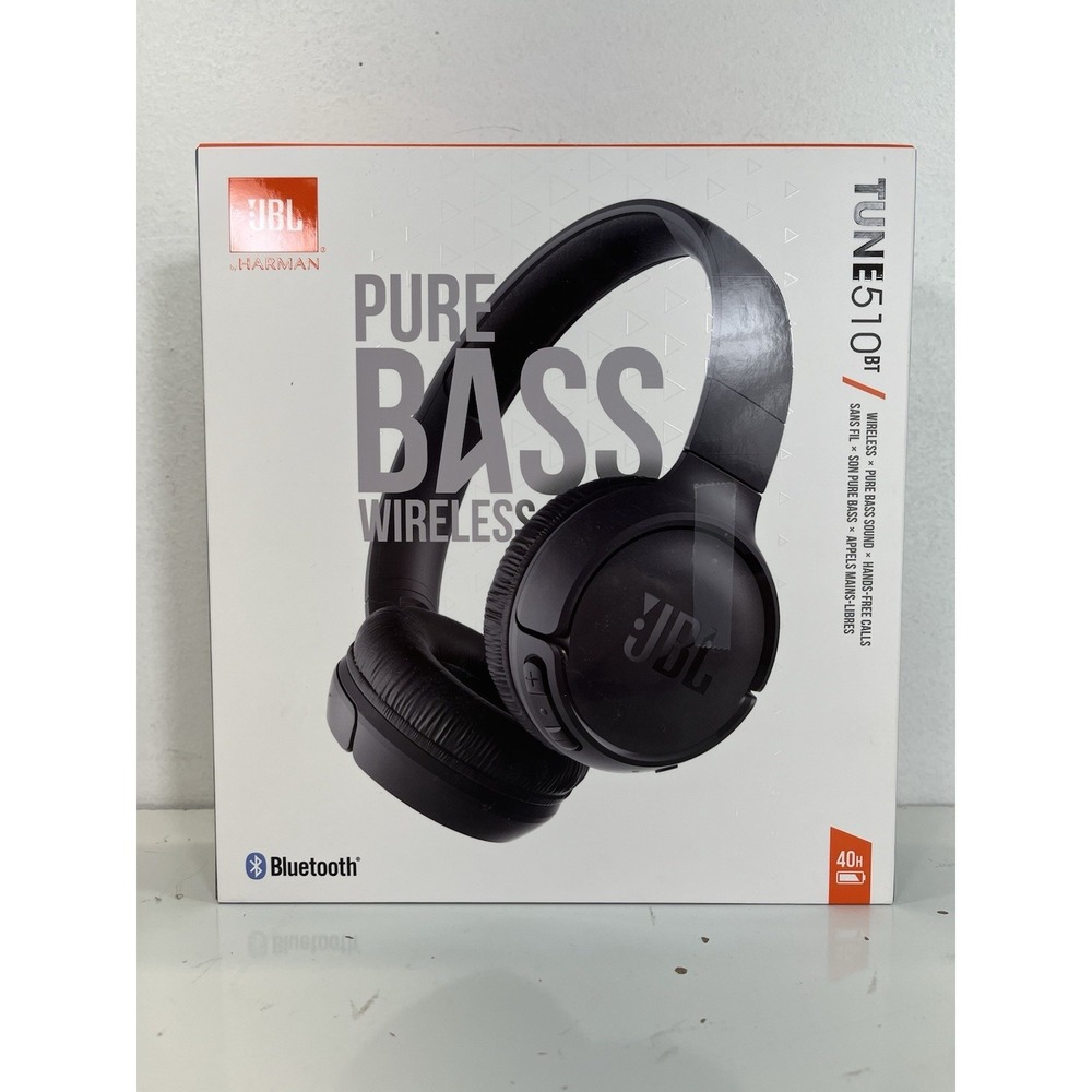 *NEW* JBL Tune 510BT Bluetooth Cordless Headphones Black JBLT510BTBLKAM